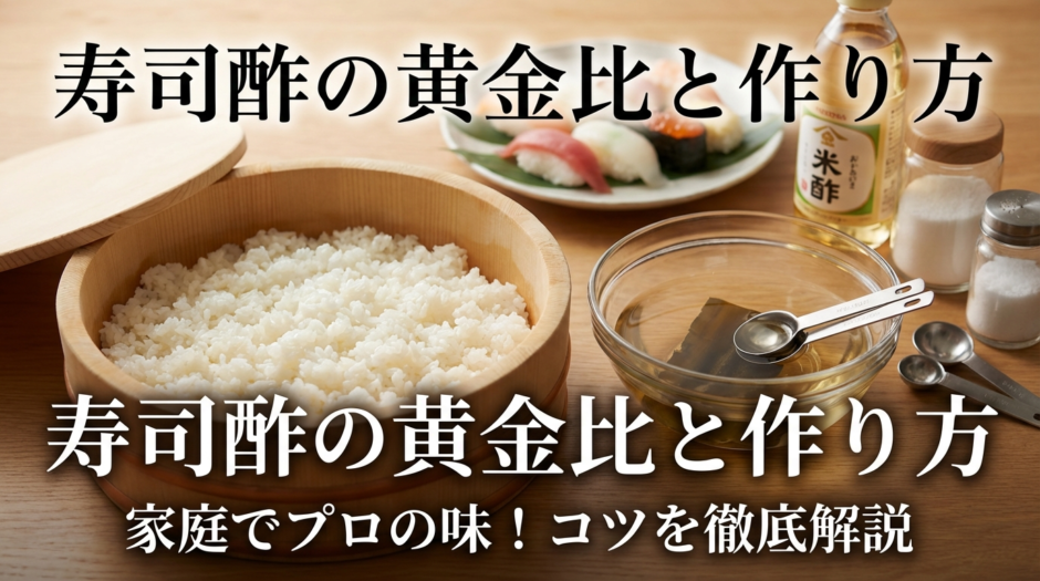 寿司酢の作り方と割合の基本とは？家庭でプロの味に近づけるコツを徹底解説
