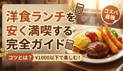 洋食のランチを安く楽しむコツとは？洋食のランチを安い予算で満喫する完全ガイド
