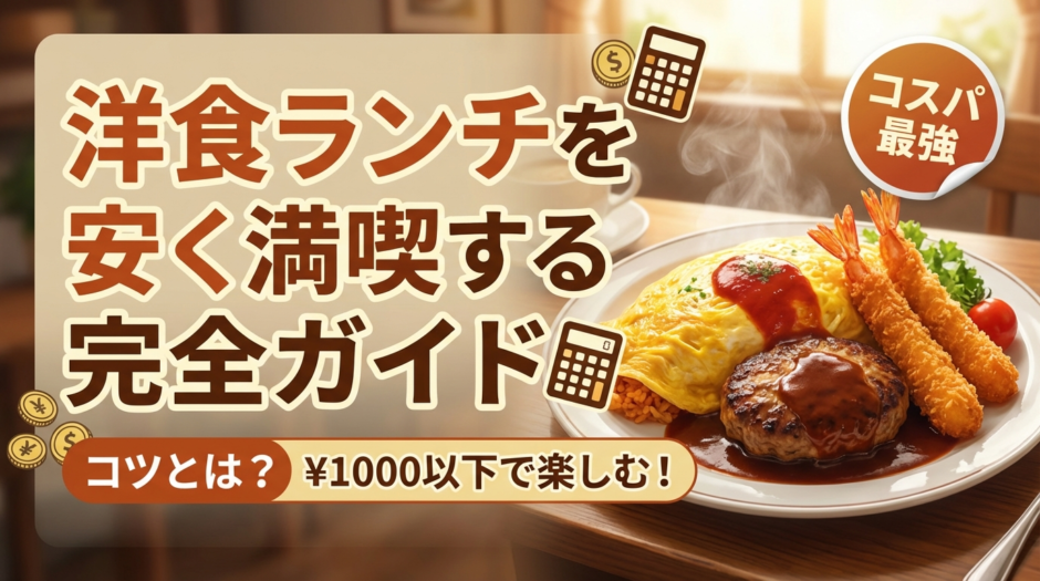 洋食のランチを安く楽しむコツとは？洋食のランチを安い予算で満喫する完全ガイド