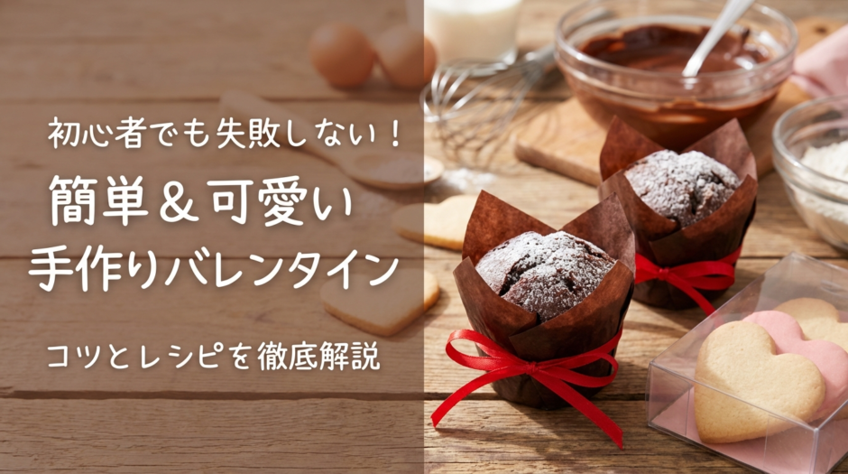 バレンタインに手作りスイーツを贈るコツとは？初心者でも失敗しない簡単レシピを徹底解説