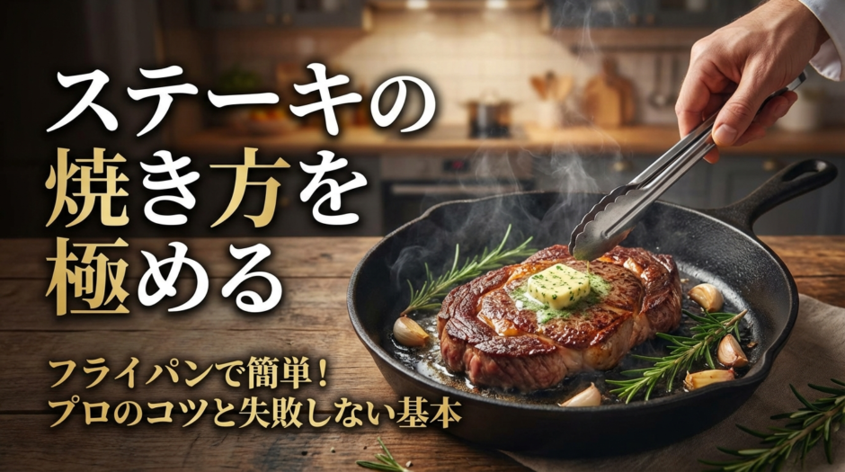 ステーキの焼き方をフライパンで極めるプロのコツ｜家庭で失敗しない基本と応用