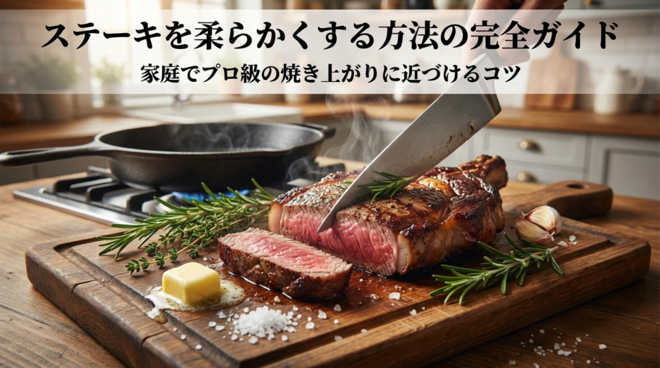 ステーキを柔らかくする方法の完全ガイド。家庭でプロ級の焼き上がりに近づけるコツ